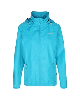 Giacca antipioggia da donna impacchettabile turchese 40 - PRO-X ELEMENTS - FashionsVida