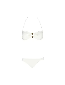 Damen Bikinioberteil Bandeau crème 75B - Ysabel Mora - FashionsVida