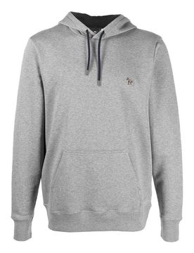 Felpa in cotone con logo Zebra