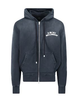 Hollywood-embellished Zip-up Hoodie