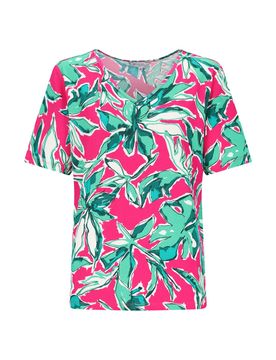 Abstrakter Blätterdruck D Shirt 1/2 female