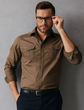 AIOPESON 2026 Business Cotton Pocket Shirt Long Sleeve Quality For Casual Slim Fit Solid Color Men Shirts - Aliexpress - FashionsVida