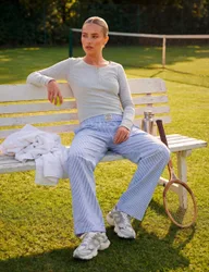 Athletic Button Down Long Sleeve Top Light Grey female