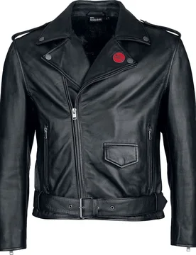 Lederjacke - EMP Signature Collection - XL bis 3XL - für Männer - Größe XL - schwarz - EMP exklusives Merchandise! - Männer - male - Iron Maiden - FashionsVida