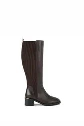Women's 'Liberta Knee' Leather Boots in Brown Size: 7 - Brown - Size: 7