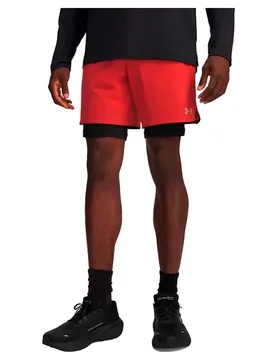 Pantaloni Corti Velociti Pro 2in1 Red / Reflective S - Under armour - FashionsVida