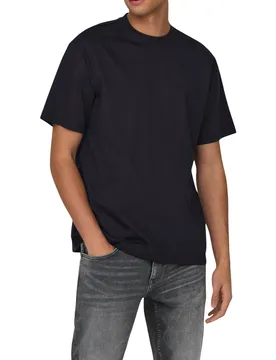 Herren T-Shirt Schwarz 496354