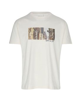 GANT T-Shirt creme S herren