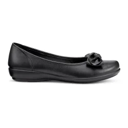 Wide Fit 'Jewel' Ballerina Pumps - Black - Size: 5.5