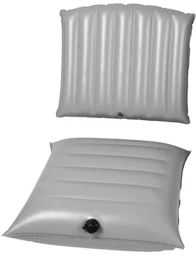 Inflatable Seat With Backrest For Float Tube V Grey One Size unisex - Sparrow - FashionsVida