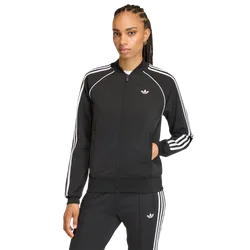 Classic Women Track Tops - Black - Size S (8-10) - Cotton Jersey - Black - Size: Small