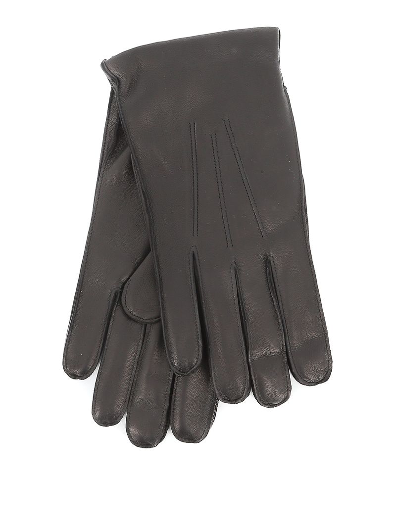 Orciani Guanti neri Nappa Flake