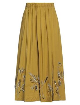 Falda midi Mujer Caqui 0,1 Mujer