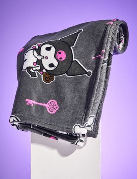 Coperta Kuromi - grigio scuro