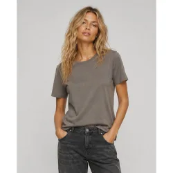 Camiseta de mujer lisa de manga corta