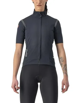 Giacca A Maniche Corte Gabba Ros 2 Gore-tex Infinium™ Windstopper® Light Black / Black - Castelli - FashionsVida