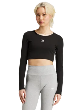 Essentials Damen T-Shirts - Schwarz - Größe 42 - Baumwoll-Jersey Black 42 - Adidas - FashionsVida