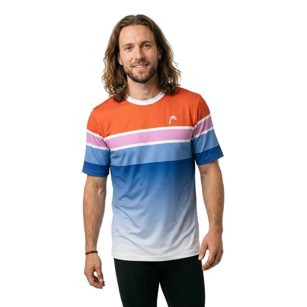 Performance Mc Paris Short Sleeve T-shirt Orange Alert / Ro M - Head Racket - FashionsVida