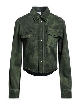 Camisa vaquera Mujer Verde oscuro 32,36 Mujer