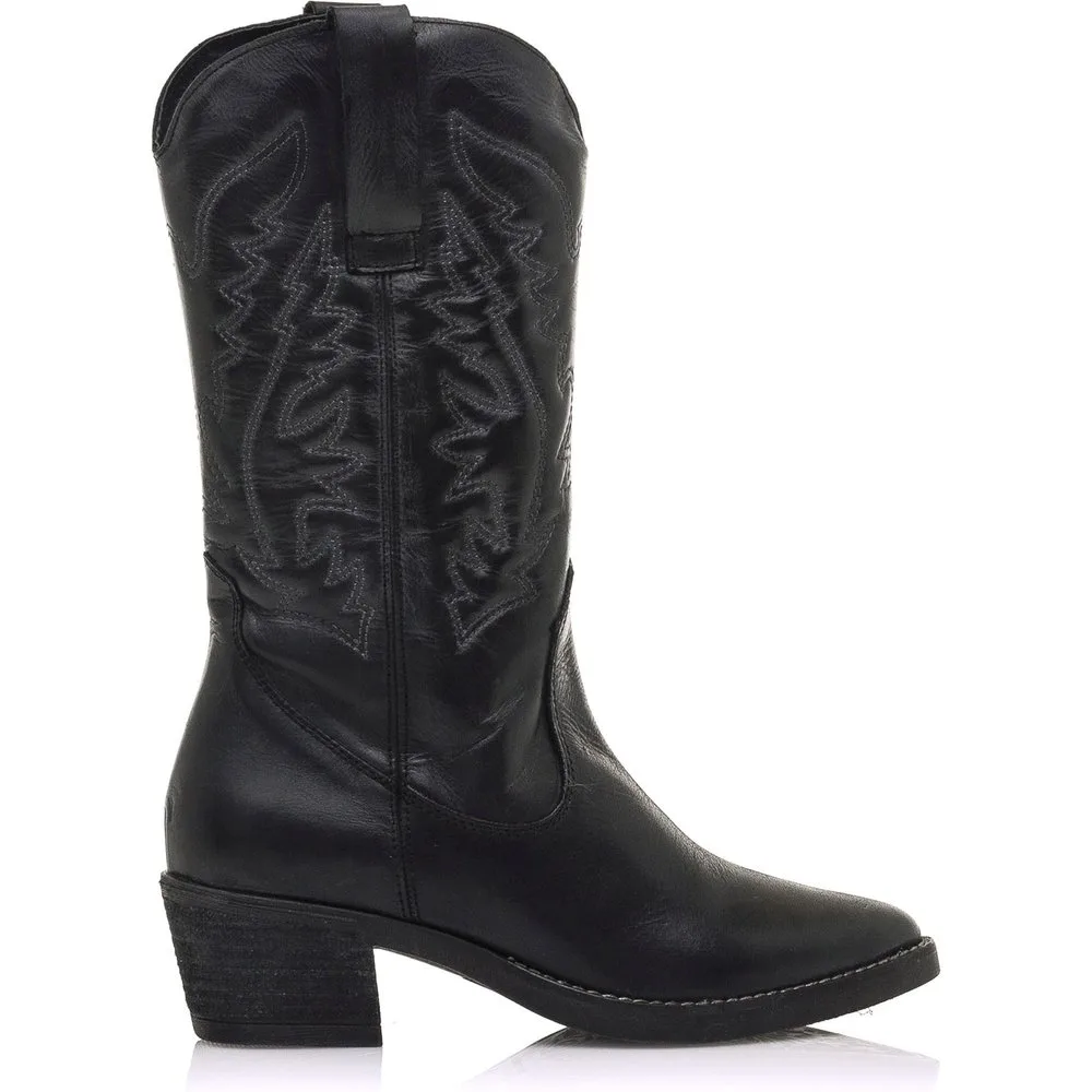 Botas de cowboy para mujer en piel - mustang - FashionsVida