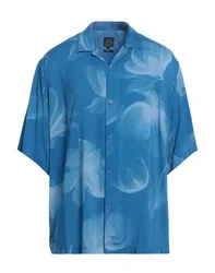 Hemd Herren Azurblau L,M Herren
