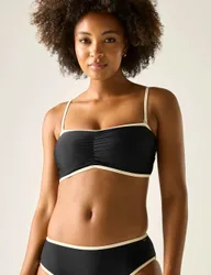 Kyra Bandeau Bikini Top Black female