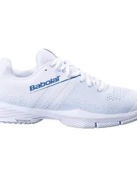 Sensa Padel Shoes White / Cool Blue UK 6.5 - Babolat - FashionsVida