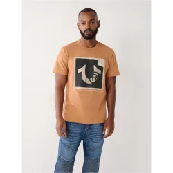 Mens Acorn Horseshoe Logo T-Shirt - Male - Brown - Small
