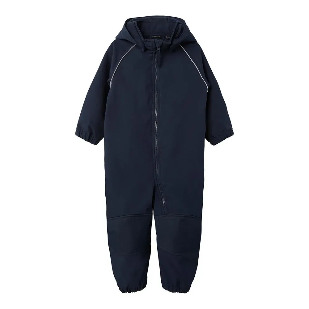 Tuta A Maniche Lunghe Alfa Softshell Solid Dark Sapphire 5 Anni - Name it - FashionsVida