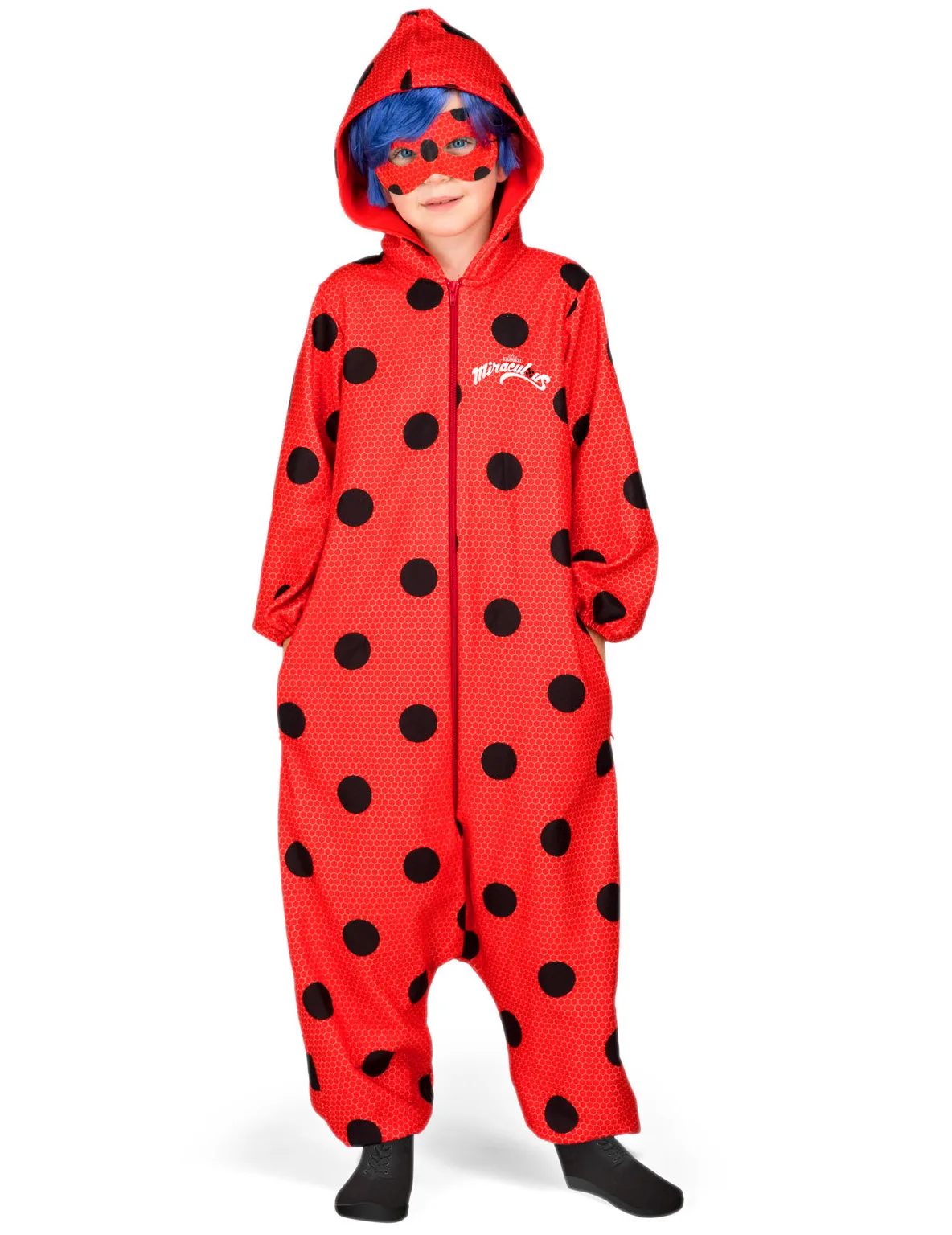 Ladybug-Overall Kinderkostüm rot-schwarz - VIVING COSTUMES / JUINSA - FashionsVida