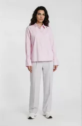 SHIRT BLOUSE W/ ELASTIC GATHERING A female
