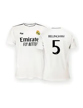 T-shirt à Manches Courtes Domicile 24/25 Bellingham White 2XL Homme