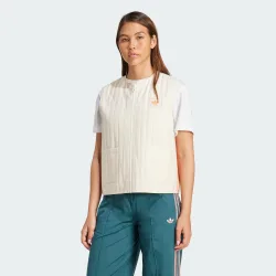 Womens Summer Glow Reversible Vest - White Cotton - Size Large