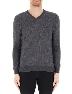 Maglione misto lana GRIGIO SCURO 50 - FERRANTE - FashionsVida