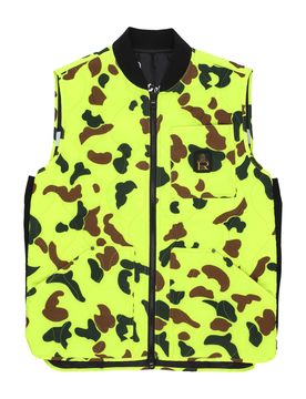 Smanicato Uomo Fred Vest Fluo Yellow Camouflage