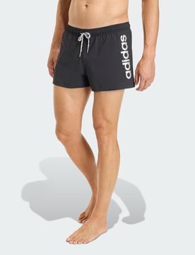 LOGO Stretchy Knit Swim Shorts 3 Inch L Black / White