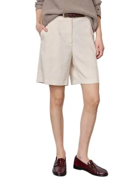 Liza Shorts Ecru Melange 2XL Women - Redgreen - FashionsVida