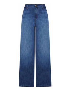 Jeans Marlene a gamba larga in denim