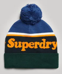 Superdry Damen Essential Logo Beaniemütze Marineblau - Größe: One Größe