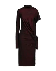 Midi-Kleid Damen Bordeaux 30,32,34,36,38 Damen