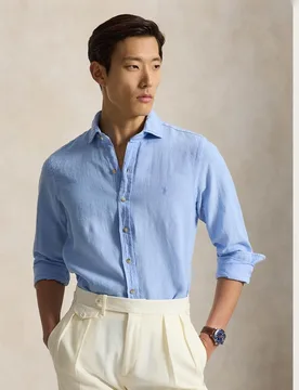Camisa de hombre de lino Regular Fit - Polo Ralph Lauren - FashionsVida