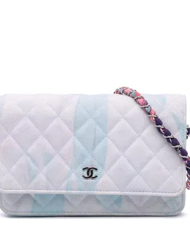 CC Quilted Canvas Jungle Jeans Wallet on Chain - Chanel - FashionsVida