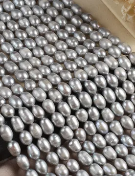 Mm Gray Natural Freshwater Pearl Rice Shape Loose Spacer Beads for Jewelry Making Supplise DIY Necklace Bracelet Accessories - Aliexpress - FashionsVida