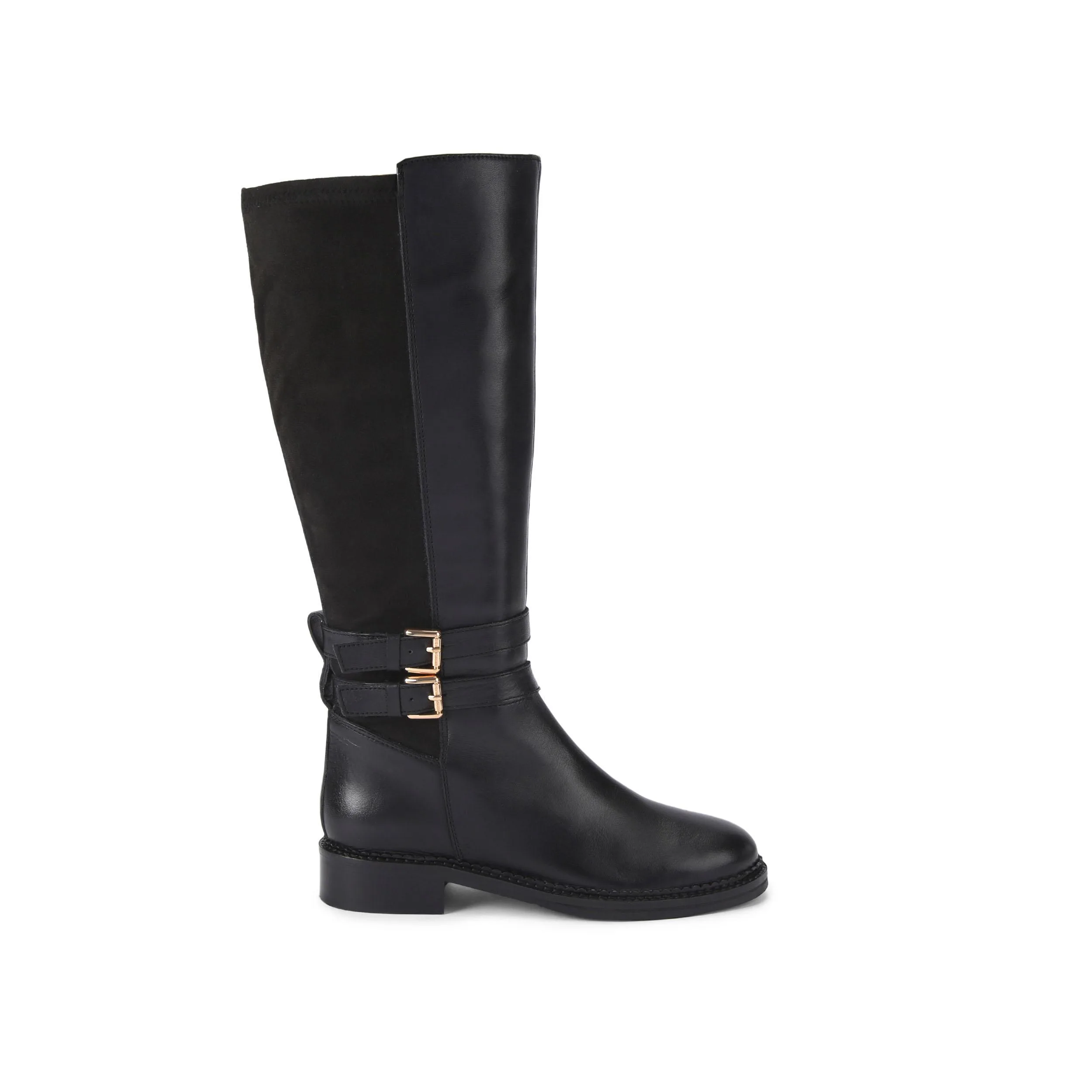 Womens Leather Trying Boots - Black - Size Uk 4 - KG Kurt Geiger - FashionsVida