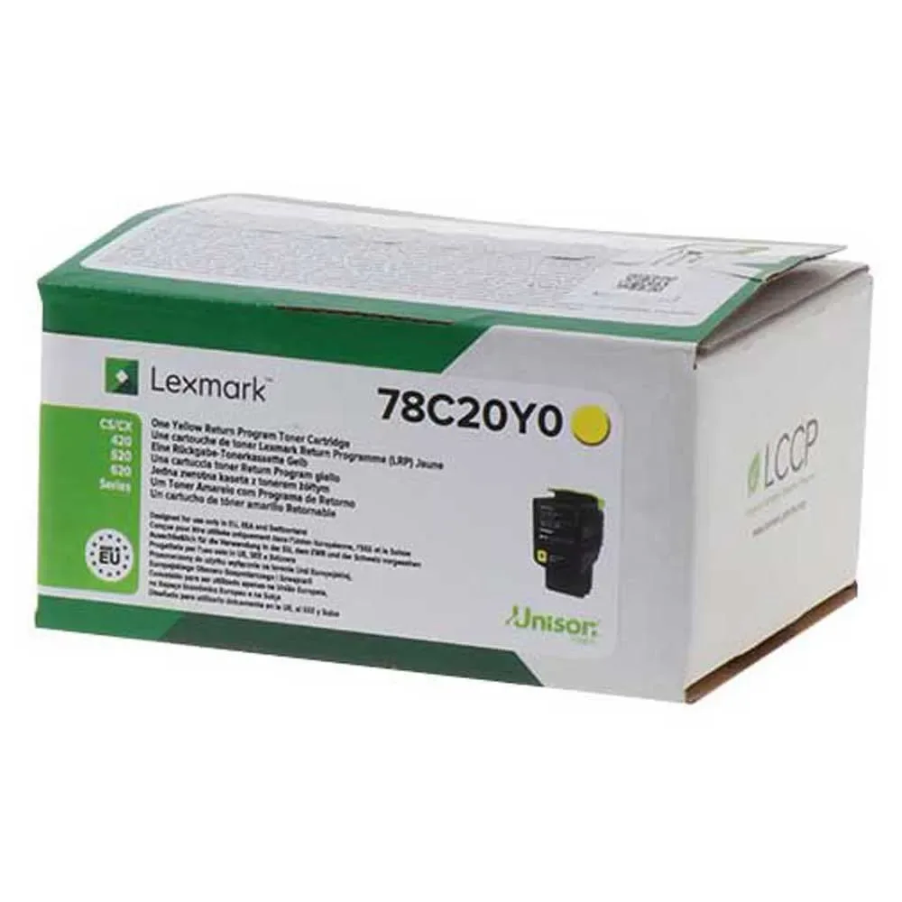 Toner 78c20y0 Yellow One Size unisex - Lexmark - FashionsVida