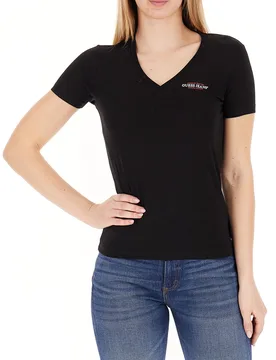T-shirt scollo V NERO XL - Guess Jeans - FashionsVida