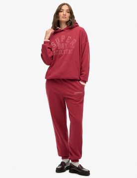 Superdry Damen Athletic Essential Boyfriend Jogginghose Red - Größe: 36