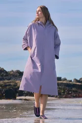 Coastline Womens Water-Resistant Changing Robe - Purple - Purple - Size: L
