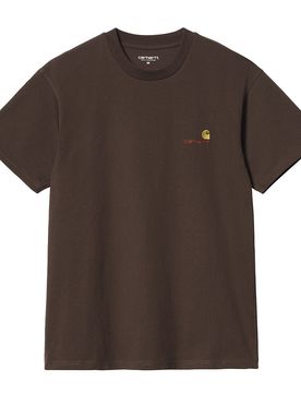 S/S American Script T-Shirt - T-Shirt-kurzarm - braun - Herren - Size: XL
