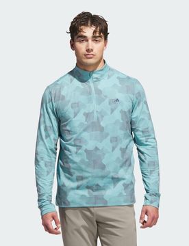 Maglia Go-To Printed Quarter-Zip XL Mint Ton
